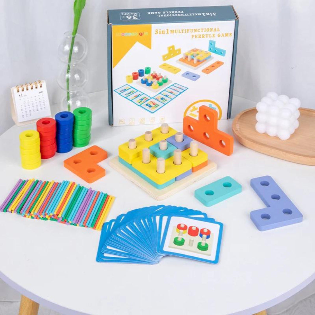 Megableu 678048 – Gioco Educativo 6 In 1 Per Bambini 3-6 Anni: Impara L'Alfabeto E 120 Parole Con 6 Tavole Paesaggio, Multicolore